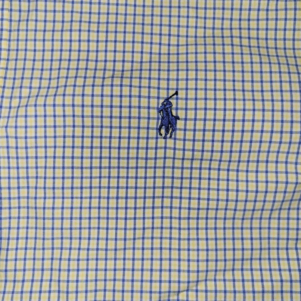 Polo Ralph Lauren Long Sleeve Button Down‎ Yarmouth Men Size 17.5 36/37 Check